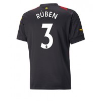 Dres Manchester City Ruben Dias #3 Gostujuci 2022-23 Kratak Rukav
